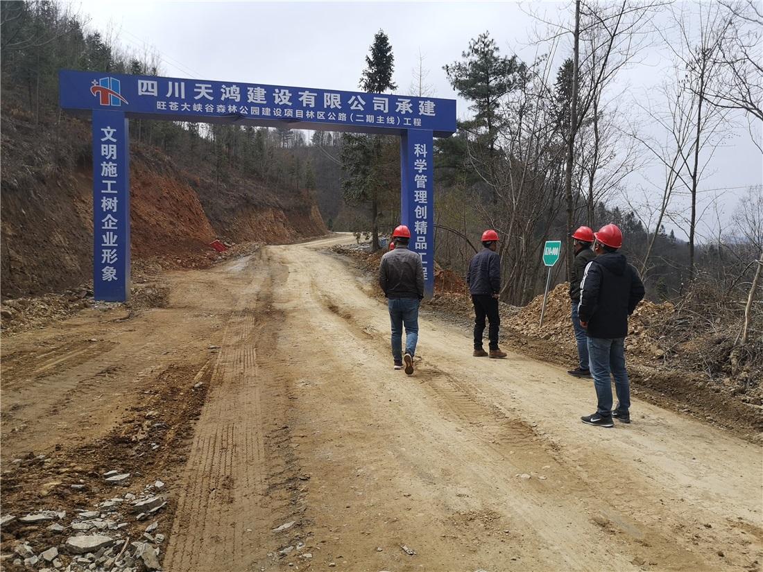 旺蒼大峽谷森林公園建設項目林區(qū)公路（二期主線）